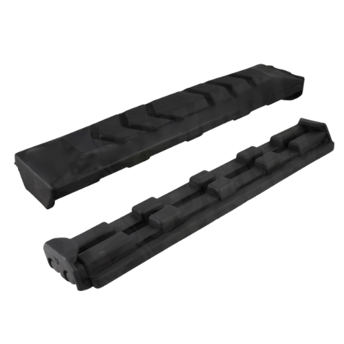 Grizzly Rubber Tracks Rubber Pads 28" Clip-On Rubber Pads for Excavators – Heavy-Duty K-Tread Dual Clip