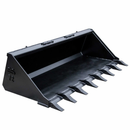 Grizzly ES-Series Buckets Grizzly ES-Series 72" Standard Tooth Bucket | Made in USA | Universal Skid Steer Quick Attach