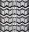 Rubber Tracks Warehouse CAT Rubber Track Set of Cat 259D Rubber Track 320x86x53 ( 13" ) Zig Zag Pattern
