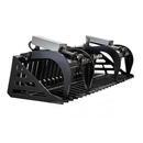 Express Steel Grapple Buckets ES 72" Rock Bucket Grapple Attachment for Skid Steers