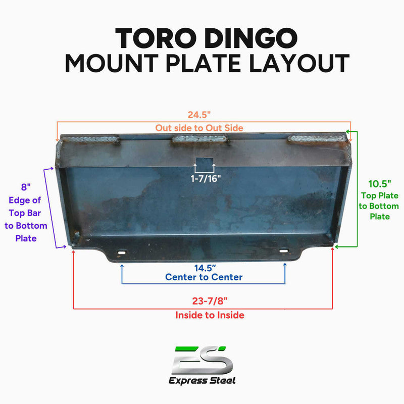Express Steel Buckets Express Steel 42" Toro Dingo Smooth Bucket - ES-TDSB-0042