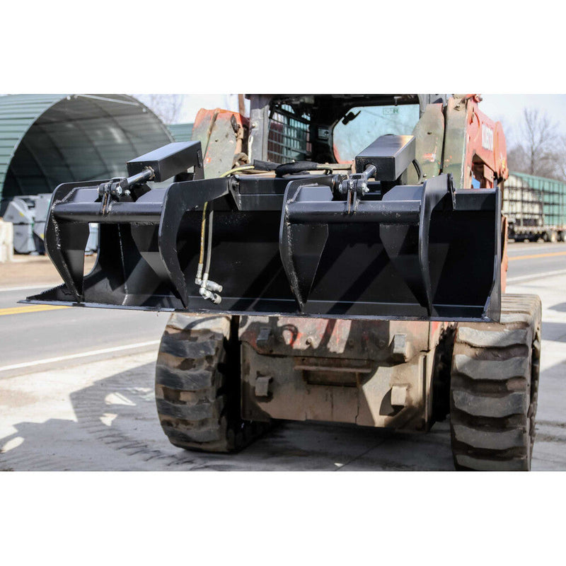 Express Steel Grapple Buckets Express Steel 66" Solid Bottom Two-Cylinder Grapple Bucket - ES20120