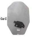 Express Steel Windshield Express Steel Caterpillar C Cab Lexan Polycarbonate Windshield - FIN-H-522B1