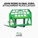 Express Steel Attachment Plates Express Steel John Deere Global Euro Attachment Plate - DHM-9143