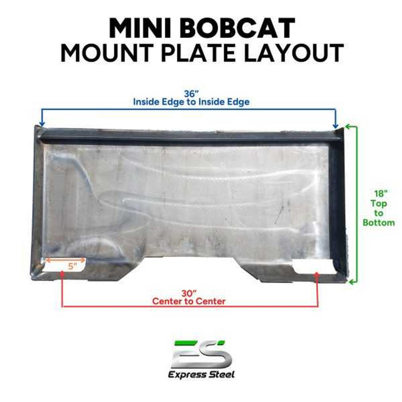 Express Steel Mount Plates Express Steel Mini Bobcat Mount Plate - 155