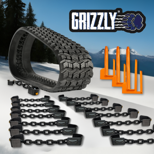 Grizzly Rubber Tracks Grizzly™ All-Terrain Performance Package – Chains + Track Bar System