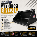 Grizzly ES-Series Buckets Grizzly Smooth Bucket | American-Made Skid Steer Buckets | 60", 66", 72", 78" & 84"