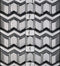 Rubber Tracks Warehouse IHI Rubber Track IHI CL45 Rubber Track 400x86x56 ( 16" ) Zig Zag Pattern