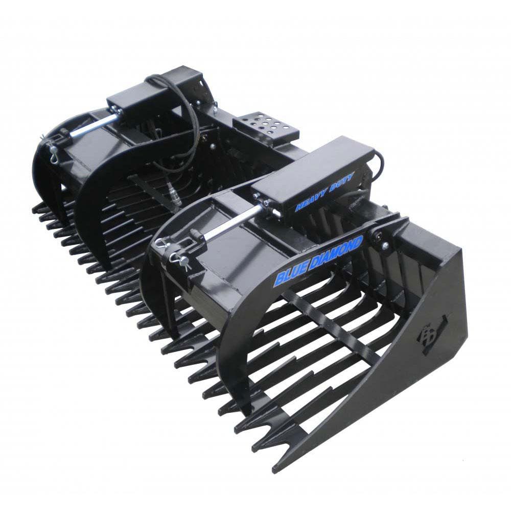 Blue Diamond Standard Duty Rock Bucket With Heavy-Duty Grapples ...