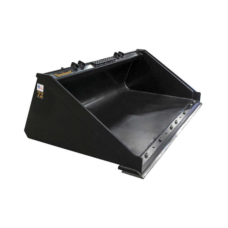 Tomahawk Buckets Tomahawk 72" Heavy Duty Low-Profile Smooth Bucket with Bolt-On-Edge - 3077