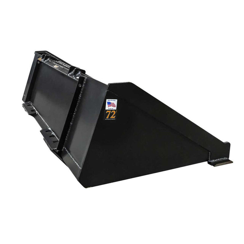 Tomahawk Buckets Tomahawk 72" Heavy Duty Low-Profile Smooth Bucket with Bolt-On-Edge - 3077