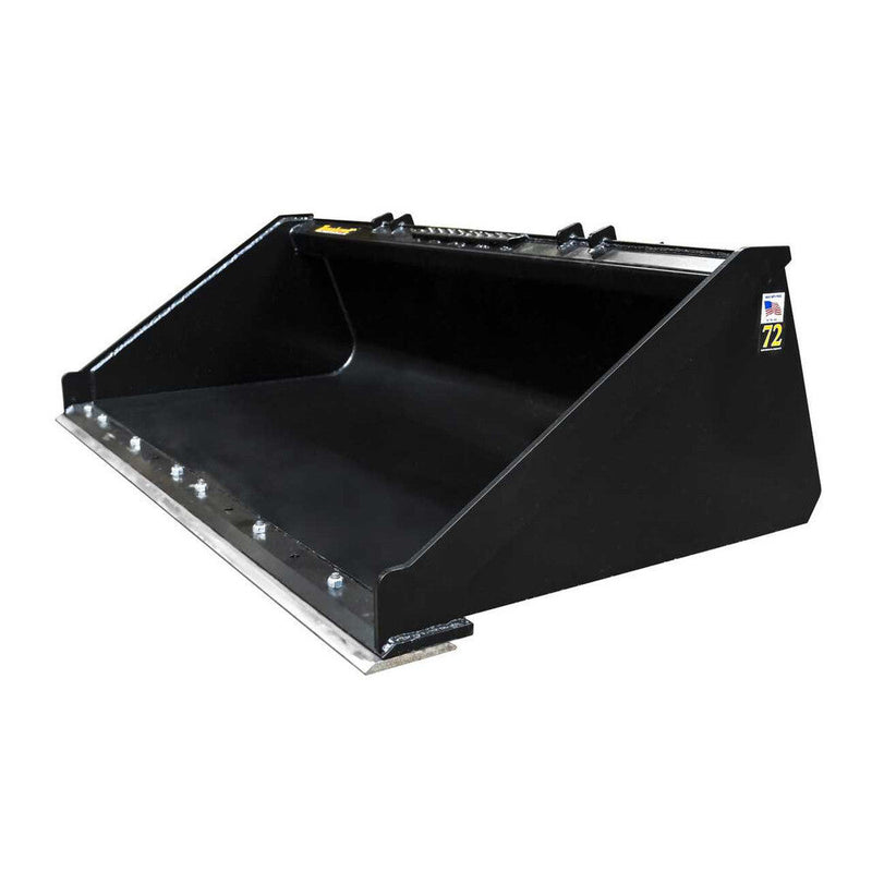 Tomahawk Buckets Tomahawk 72" Heavy Duty Low-Profile Smooth Bucket with Bolt-On-Edge - 3077