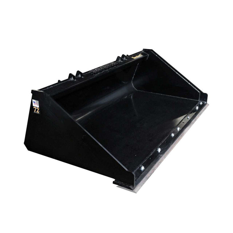 Tomahawk Buckets Tomahawk 72" Heavy Duty Low-Profile Smooth Bucket with Bolt-On-Edge - 3077