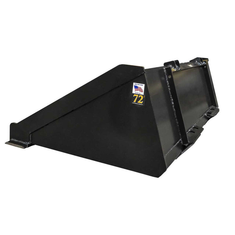 Tomahawk Buckets Tomahawk 72" Heavy Duty Low-Profile Smooth Bucket with Bolt-On-Edge - 3077