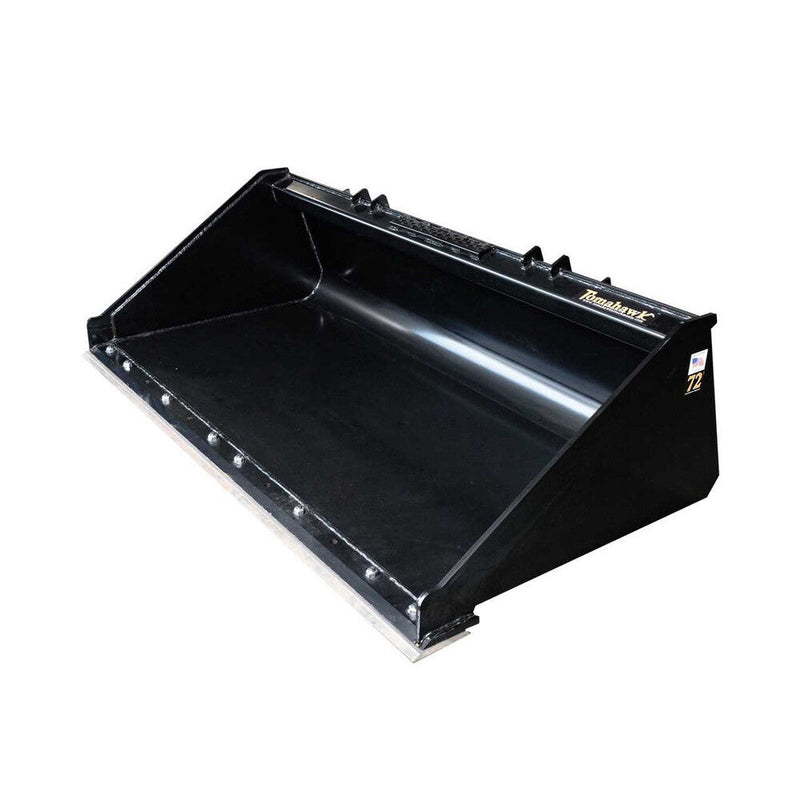 Tomahawk Buckets Tomahawk 72" Heavy Duty Low-Profile Smooth Bucket with Bolt-On-Edge - 3077