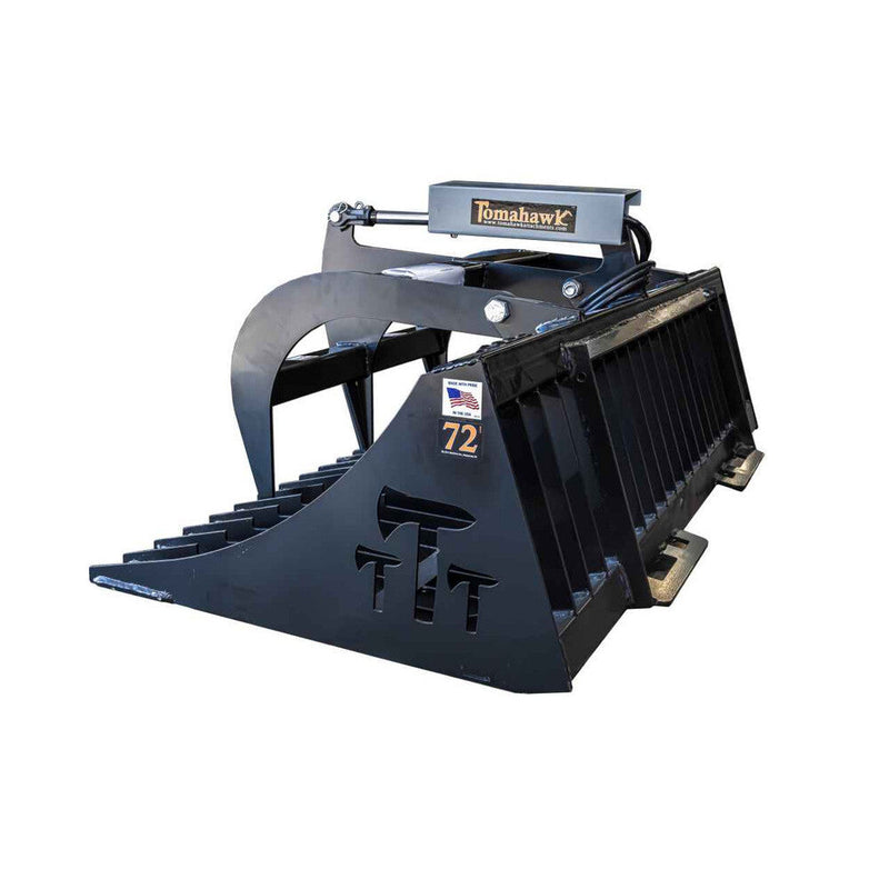 Tomahawk Grapple Buckets Tomahawk 72" One-Cylinder Rock Bucket Grapple - 3028