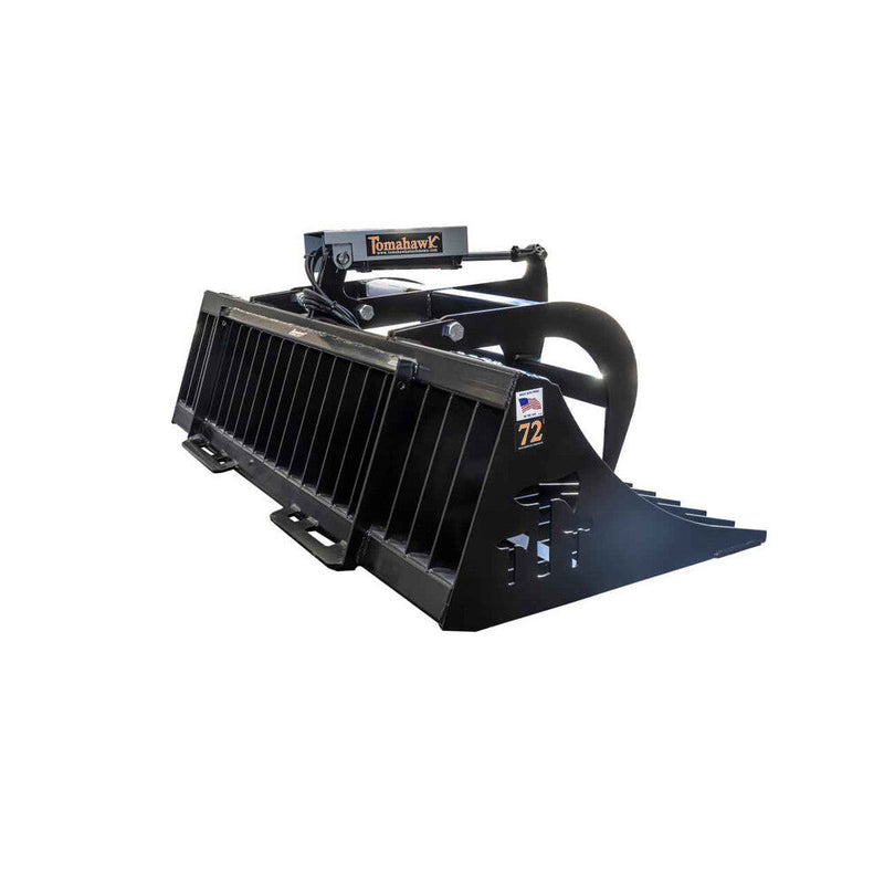 Tomahawk Grapple Buckets Tomahawk 72" One-Cylinder Rock Bucket Grapple - 3028