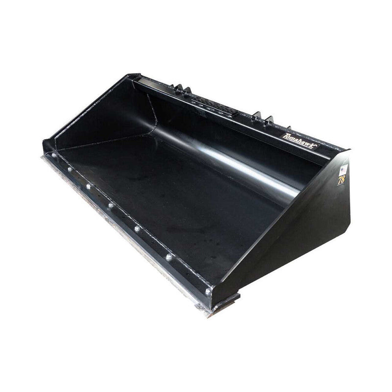 Tomahawk Buckets Tomahawk 78" Heavy Duty Low-Profile Smooth Bucket with Bolt-On-Edge - 3078