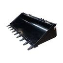 Tomahawk Buckets Tomahawk 78" Heavy Duty Low Profile Smooth Bucket with Teeth - 3088