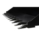 Tomahawk Buckets Tomahawk 84" Heavy Duty Low Profile Smooth Bucket with Teeth - 3089