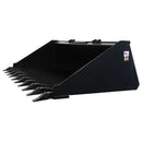 Tomahawk Buckets Tomahawk 84" Heavy Duty Low Profile Smooth Bucket with Teeth - 3089