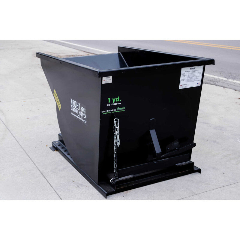 Wright Heavy Duty Self-Dumping Hopper Wright 1 Yard Wright Heavy Duty Self-Dumping Hopper - Black - 10099