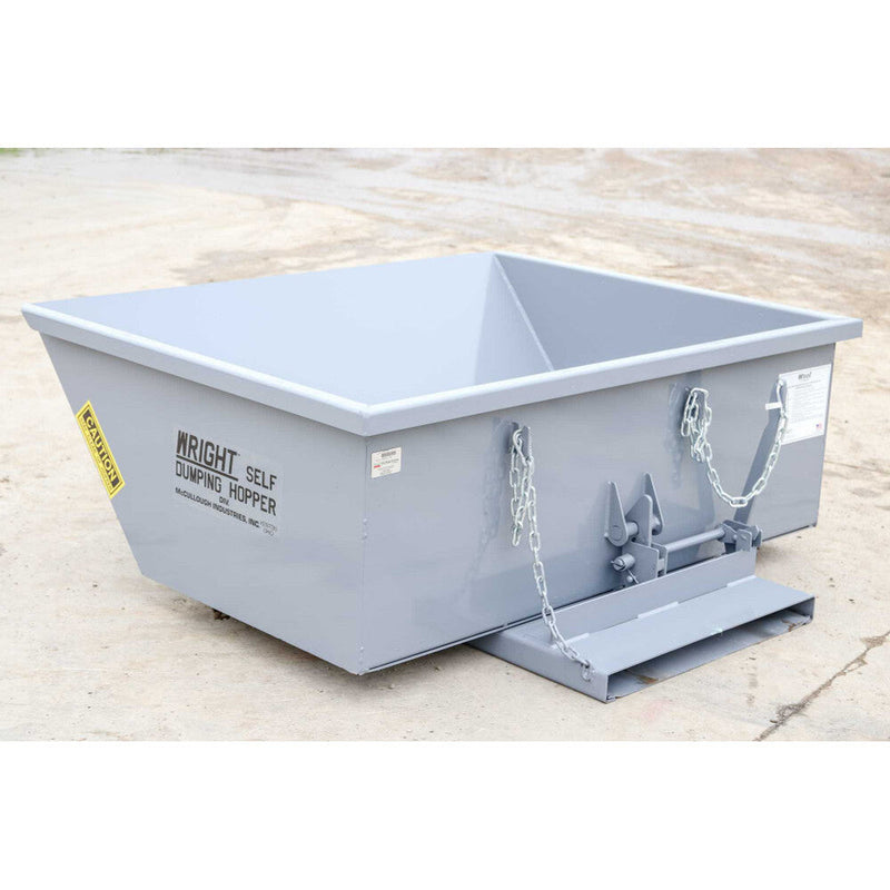 Wright Low Profile Self-Dumping Hopper Wright 1 Yard Wright Low Profile Self-Dumping Hopper - 10077LP